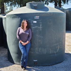 3,000 Gallon Vertical Water Storage Tank 102"D x 93"H