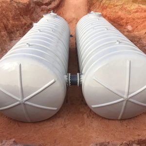 40000 Gallon Underground Fiberglass Tank - Diameter:  12 FT