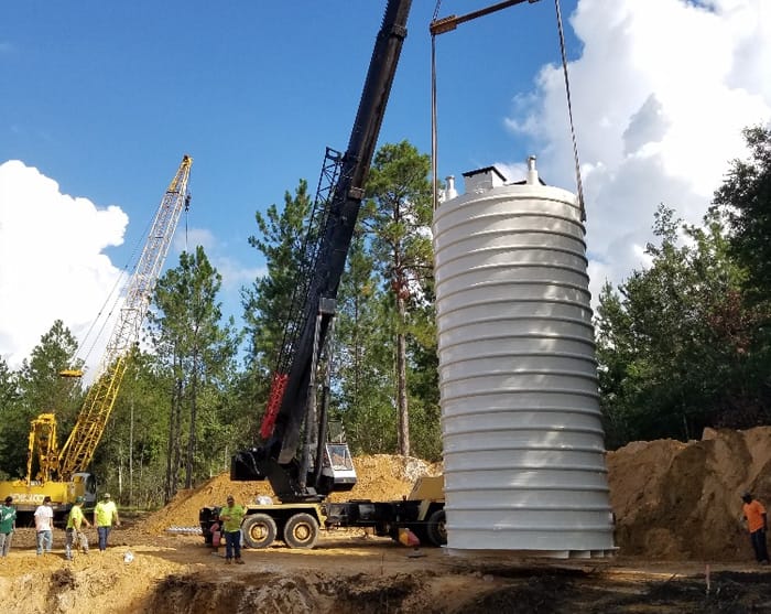 Fiberglass Prepackaged Wet Wells