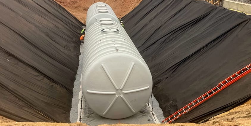 Underground Fiberglass Fire suppression tank