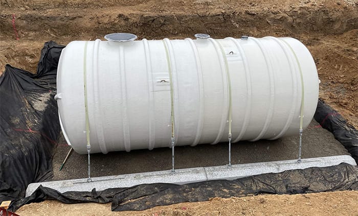 Under Construction Fire Suppression Tank Project