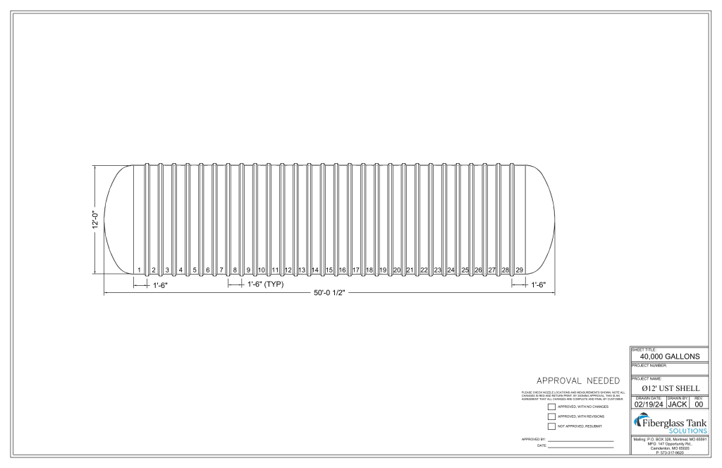 12ft X 40,000 Gal. UST-SHELL Picture