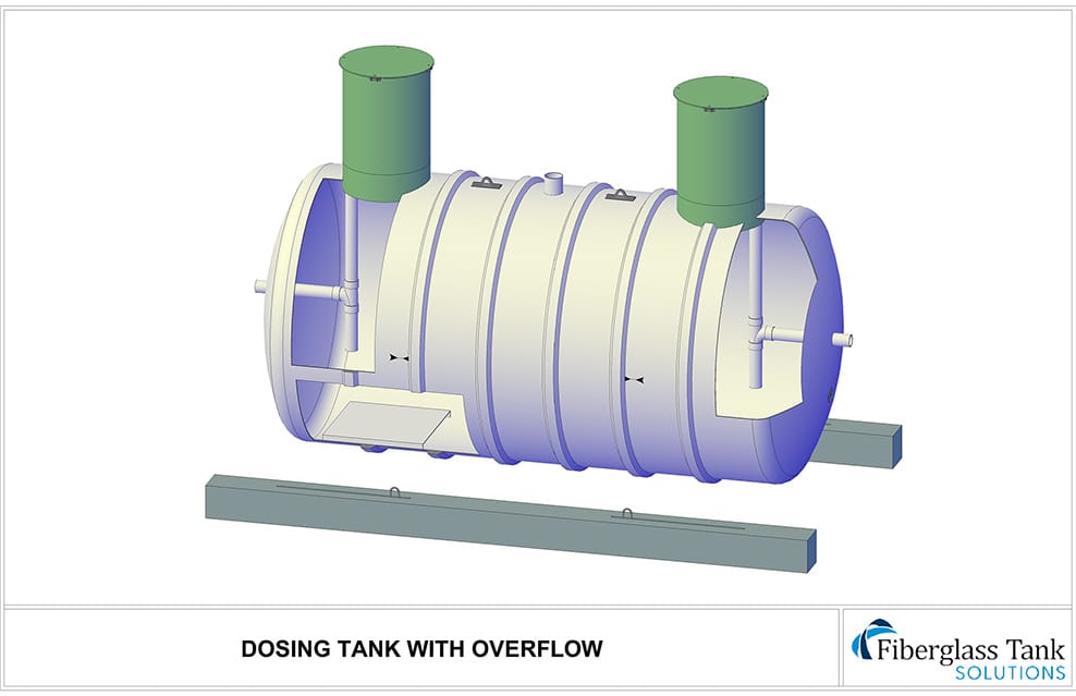 Dosing Tank with Overflow - Drawing