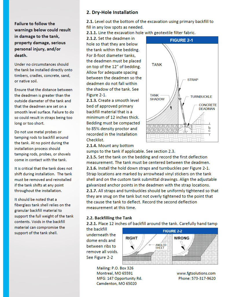 Backfill and Bedding Instructions Page 3