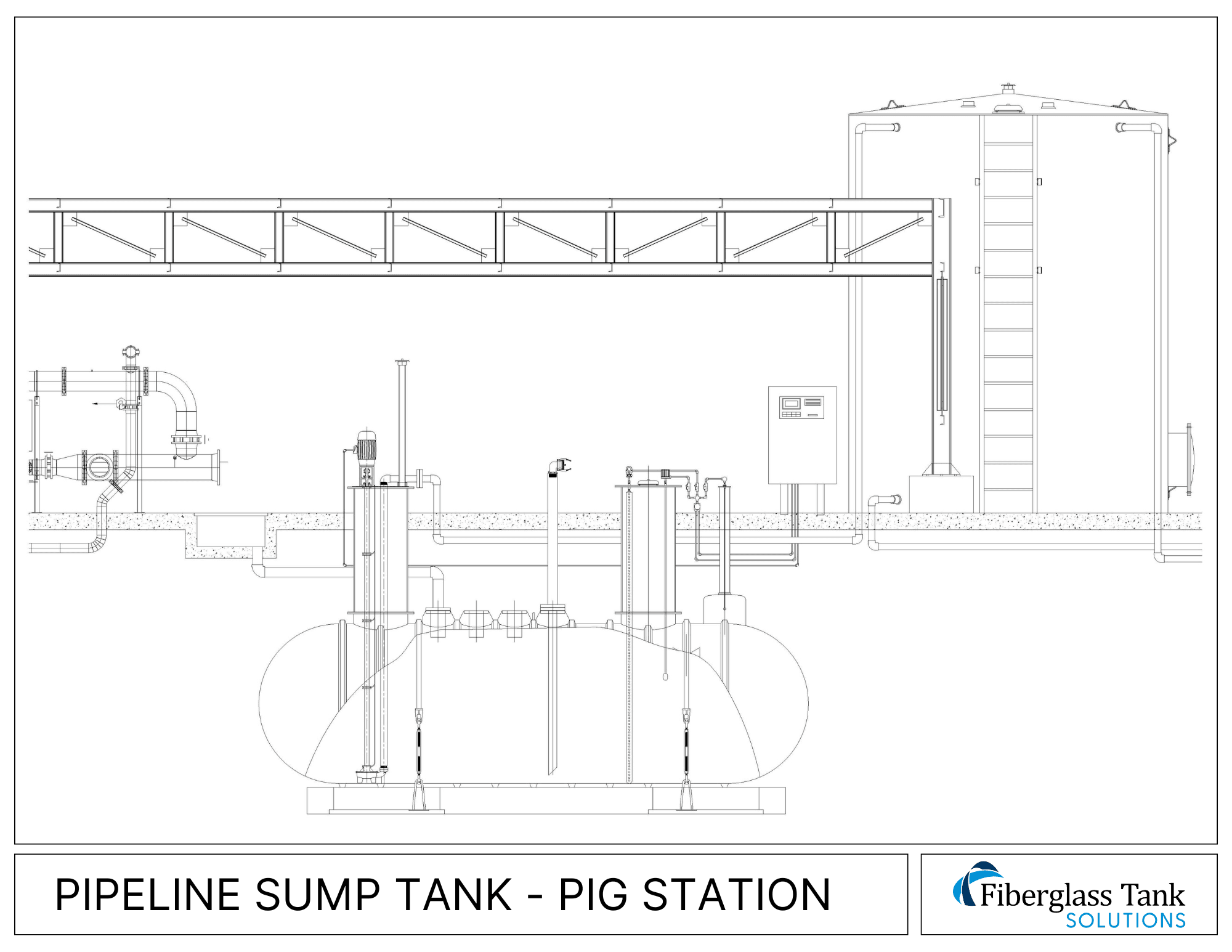 Pipeline PIG Station With Sump Tank