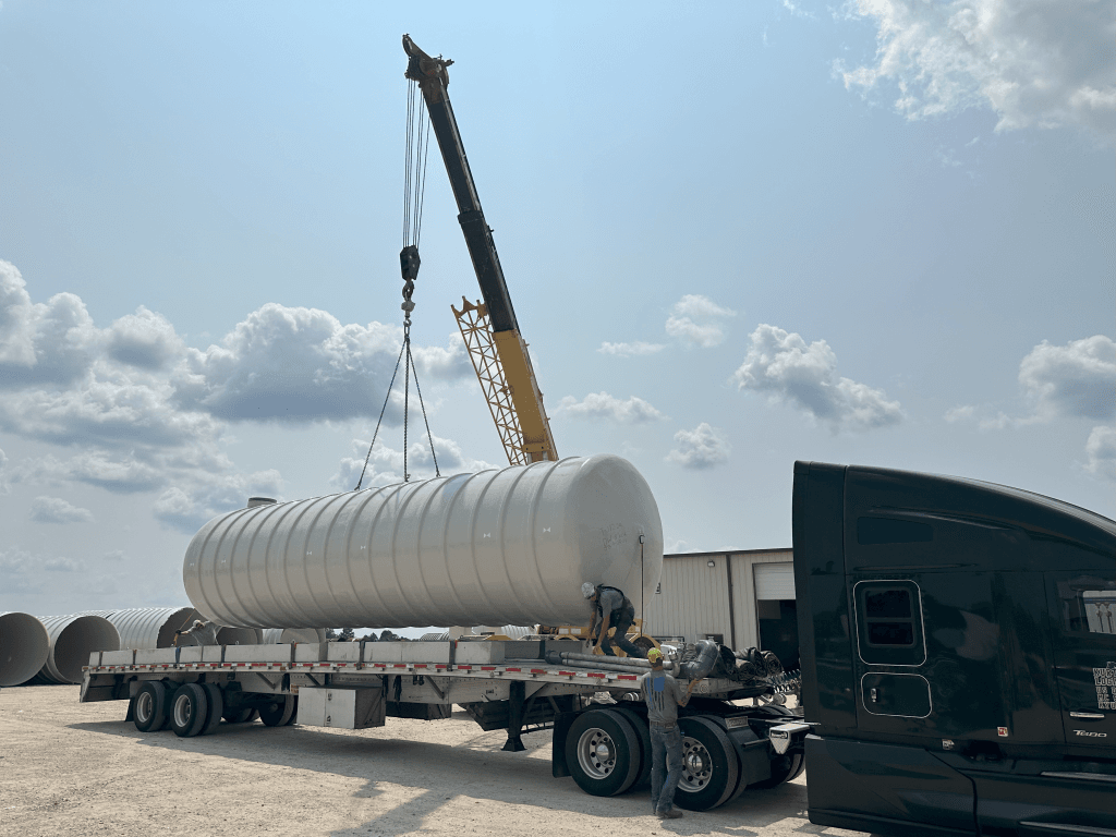 Tank Loading on the Trailer