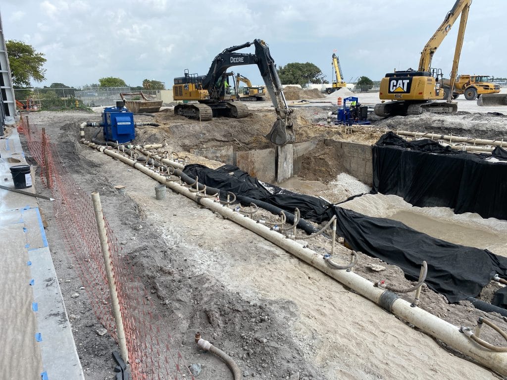 Excavating Hole for Storage Tanks