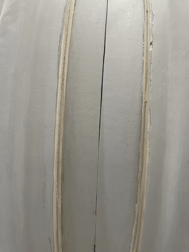 Seams before glassed