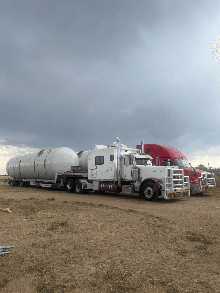 Two trucks with Tanks Delivered