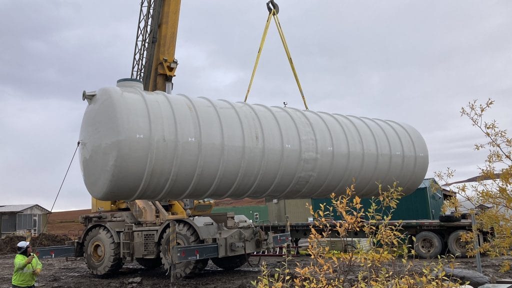 Moving a Lightweight Fiberglass Tank