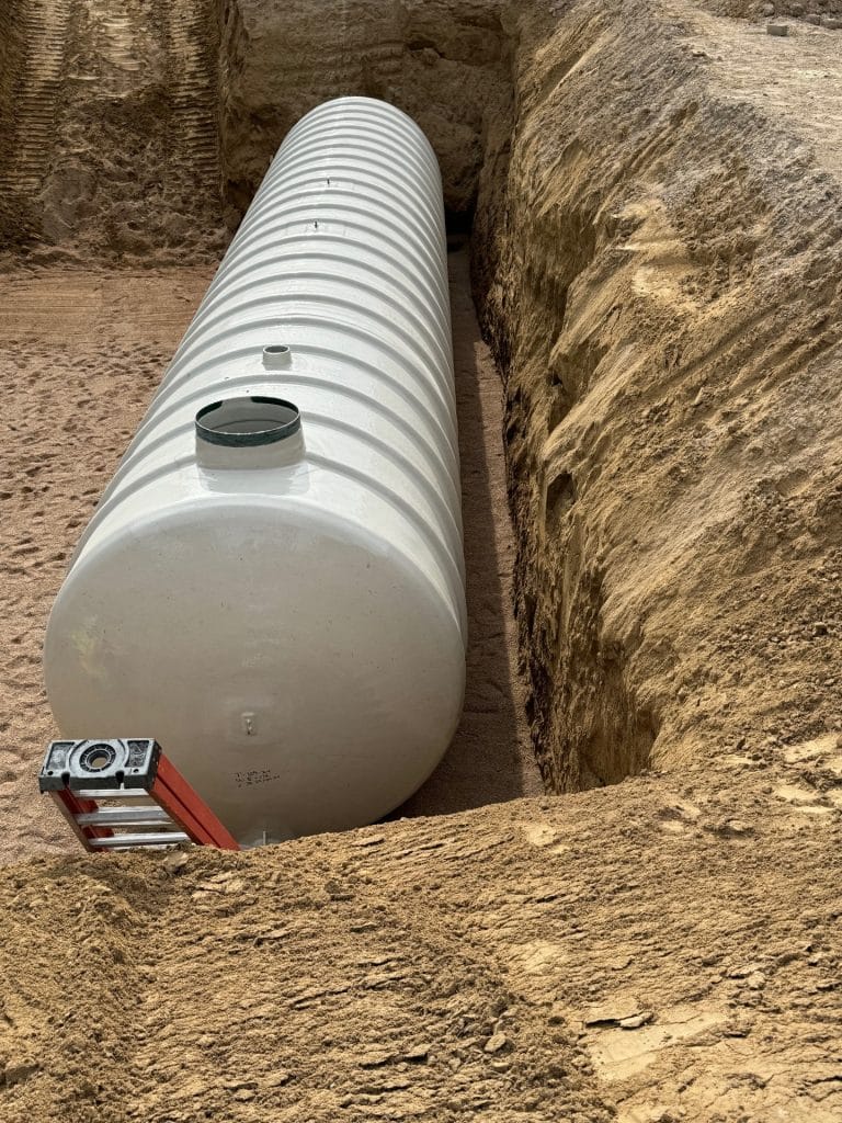 UST Set into Excavation