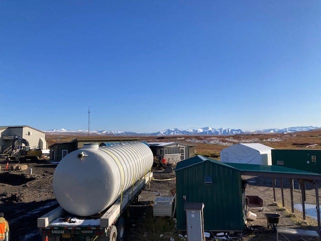 Fiberglass Tank Arrives at rural location