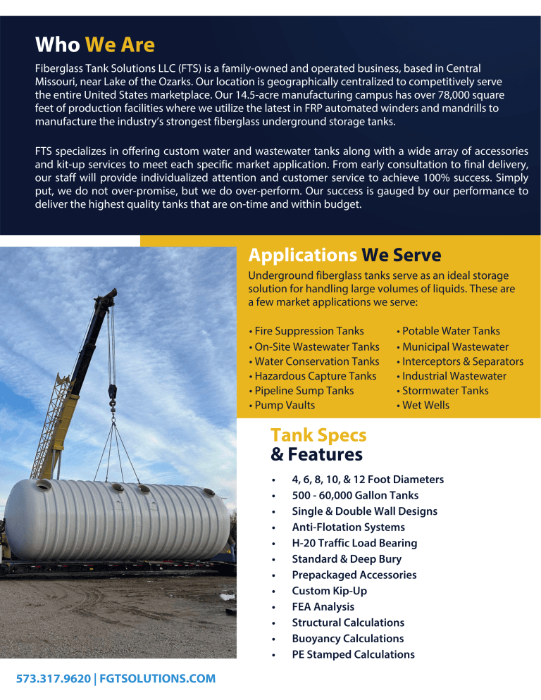 UST Water Brochure Page two