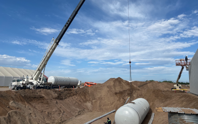 Tank Set into Excavation